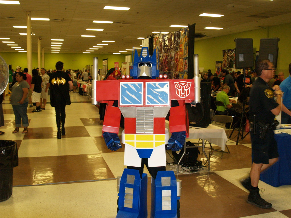 Optimus Prime is a lot shorter in person than I'd have thought. But still just as awesome